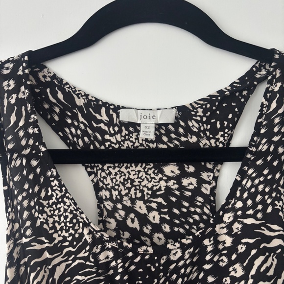 Joie Silk Animal Print Racerback Tank Top - XS - EUC - Picture 2 of 4